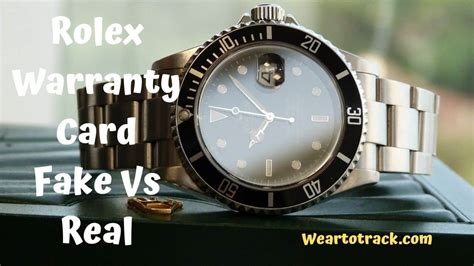 is rolex card warranty fake|Rolex warranty card check.